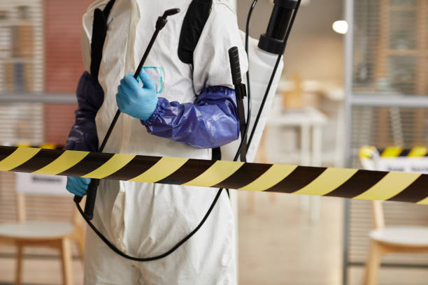 Professional Biohazard Cleanup technician working in Dunbarton, NH